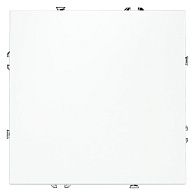 Проходной переключатель встраиваемый Voltum S70 одноклавишный 10А, белый матовый пластик Soft touch VLS010302