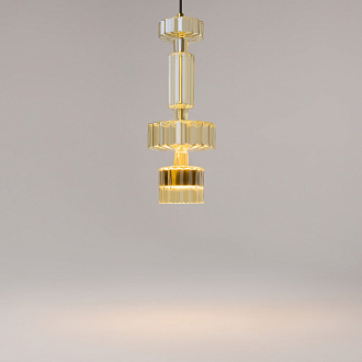 Подвесной светильник 15*15*360 см LED, 12W, 3000К, Maytoni LEVEL MOD253PL-L18BS3K2 латунный