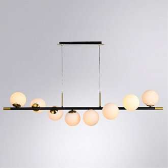 Подвесной светильник 150*34 см, 8*E14 черный Arte Lamp Alcor A2224SP-8BK