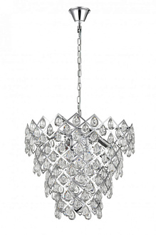 Подвесная люстра  51*185 см, 6*E14 хром Vele Luce Diana VL3273P06