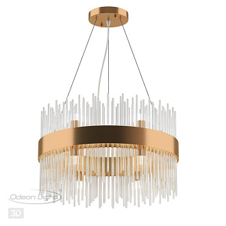 Люстра Odeon Light Focco 4722/12, диаметр 50 см, бронза