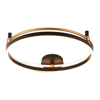 Светильник потолочный 68*10 см, LED*72W 3000-6300K Черный/Золото Crystal Lux FERNANDO PL72W LED BLACK/GOLD
