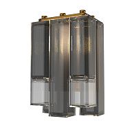 Бра 31*17*20 см, 2*E14, 40W, Divinare Cascata 7666/17 AP-2, Латунь