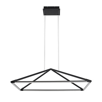 Подвесная люстра 90*60*179 см, 40W, Favourite Pyramis 4573-1P матовый черный, белый акрил