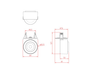 Встраиваемый светильник Maytoni Treo C063CL-L12W4K, 13W LED, 4000K, белый