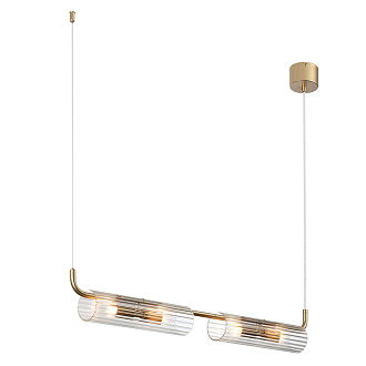 Подвесной светильник 7*74*120 см, 4*G9 Lumion TORONTO 6560/4 золотой, прозрачный