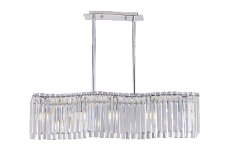 Люстра L830 x W140 x H650, мм, 5*40W (200W), CHROME+CLEAR (Хром + Прозрачный Хрусталь) NewRgy 3100R/5A CHROME+CLEAR