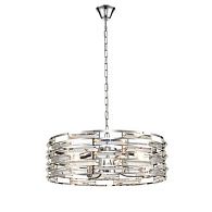 Подвесная люстра Vele Luce Brianna VL3083P08, диаметр 60 см, хром