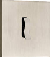 Donel N96 Переключатель на 1 тумблер,  клавиша Wave, 10AX 250V, Никель, серия DT, DT106WNB