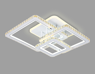 Светильник 67*51*15 см,  145W, 3000К, белый, хром Ambrella Acrylica Ice FA1732