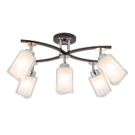 Люстра потолочная Citilux Фортуна CL156152 Венге\Хром 47*36*35