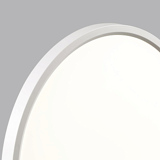 Cветильник 30*2,5 см, LED 24W, 3000/4000 К, IP40, белый, пластик Sonex Alfa White, 7659/24L