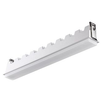 Встраиваемый светильник 41 см, 30W, 4000К Novotech Hielo 358242, белый, вр 40,5*3,5 см