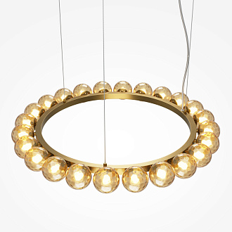 Подвесной светильник 76*76*310 см, LED, 42W, 3000К, Maytoni Ambre MOD331PL-L42BS3K латунный