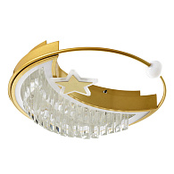 Светильник 46*46*20 см, LED 80W, 3000 / 6000K, Золото LED4U L8024-450 GD