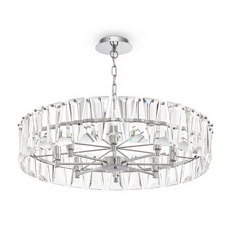 Подвесная люстра Maytoni Puntes MOD043PL-08CH, диаметр 75 см, хром