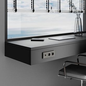 W1181044 Розетка Ethernet RJ-45, графит акрил Werkel, 4690389197543