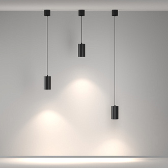 Подвесной светильник 7,5*7,5*13,5 см, LED, 20W, 4000К, Maytoni Technical Vol P100PL-20W4K-B черный
