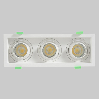 Встраиваемый светильник 26 см, Crystal Lux CLT 069C3 WH, белый, вр 23,5*8 см