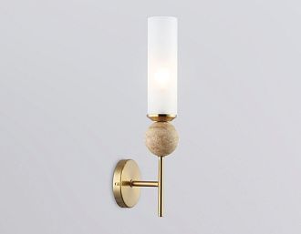 Бра с мрамором 11*10*40- см, 1*E14*40W, K, Ambrella Light High Light LH53254, латунь