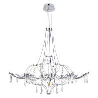 Подвесная люстра 80 см, 22W, 3000K, Loft IT Mira 10588/800 Silver Asfour, серебро