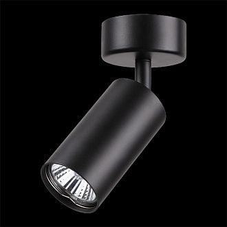 Светильник 7*7 см, GU10 50W, Novotech Pipe 370417 черный