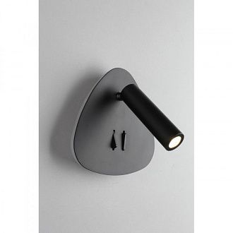 Бра 8*15,5*15 см 9W, K, Omnilux Omnilux 208 OML-20821-02, черный