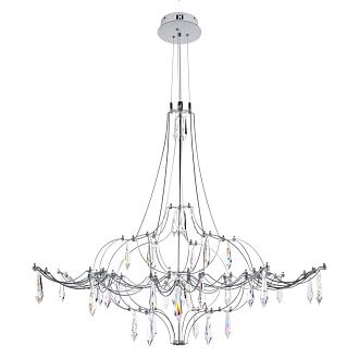 Подвесная люстра 80 см, 22W, 3000K, Loft IT Mira 10588/800 Silver Asfour, серебро