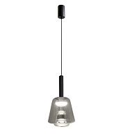 Люстра Ø180 x H330, мм, 1*15W, SMOKY GREY (Дымчато-Серый) NewRgy 5304/1 SMOKE GRAY