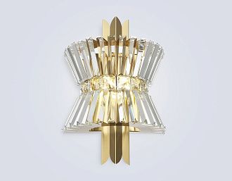 Бра с хрусталем 31*18*46- см, 2*E14*40W, K, Ambrella Light High Light LH41029, латунь