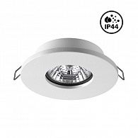 Светильник 8.5/7 см, GU10, IP44 Novotech SPOT 370934, белый, вр 7 см