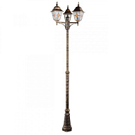 Уличный светильник 60*235 см, 3*E27 коричневый Arte Lamp Madrid A1542PA-3BN
