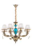 Люстра 750*530-1000, 8*E14, 40W NewRgy Premium 1650/8A AB, Бронза