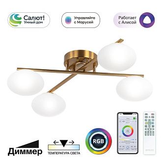 Светильник 75 см, 48W, 3000-5500K, Citilux ATMAN SMART CL226A143 RGB LED, бронза