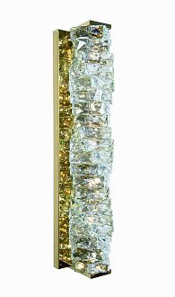 Бра Ø120 x H600, мм, 36W 3000-6000K, GOLD+CLEAR (Золото + Прозрачный Хрусталь) NewRgy W2406E/36W GOLD+CLEAR