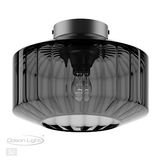 Светильник потолочный Odeon Light Binga 4746/1C, диаметр 30 см, черный