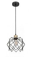 Подвесной светильник  24*145 см, 1*E27 черный, золото Vele Luce Scheletro VL6392P01
