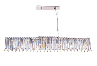 Люстра L1240 x W150 x H230, мм, 9*40W (360W), CHROME+CLEAR (Хром + Прозрачный Хрусталь) NewRgy 5706R/9A CHROME+CLEAR
