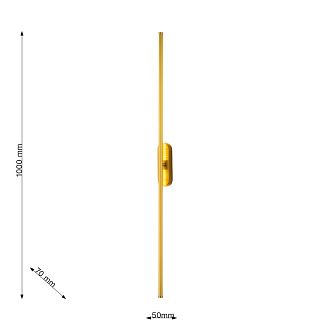 Бра Favourite Reed 3001-2W, D70*W50*H1000, каркас светильника в цвете латунь