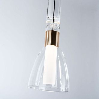 Подвесной светильник 12,5*80/200 см, LED 6W MODESTYLE MS.1630.1 золото/черный