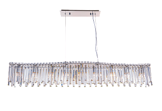 Люстра L1240 x W150 x H230, мм, 9*40W (360W), CHROME+CLEAR (Хром + Прозрачный Хрусталь) NewRgy 5706R/9A CHROME+CLEAR