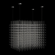 Подвесной светильник 120*85*85 см, 216*LED*0,7W 3000K LOFT IT Maze 10348/1200 хром