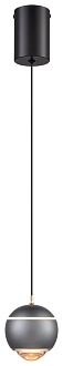 Светильник подвесной Wertmark Ebba WE470.01.326, 10*10 см, серый, золото, черный