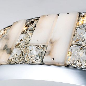 Подвесная люстра 80x50см, LED, 45Вт, 3000 / 6000K, Modelux ML.6985.800P CR Хром