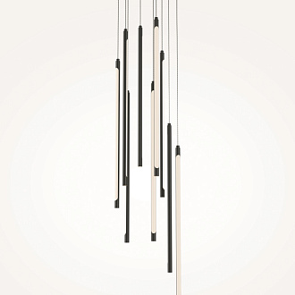 Каскадная люстра 35*35*352,5 см, LED, 46W, 3000К, Maytoni Light stick MOD236PL-L54B3K черный