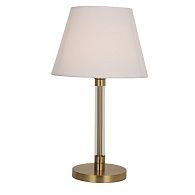 Настольная лампа 35*35*58 см, 1*E27 Gerhort G11112/1T BRS+CL WT, Бронза;Прозрачный