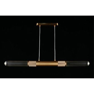 Линейный светильник 95*6,5*30-130 см, 2*GU10, 9W, Aployt Brynia APL.307.23.02, латунный