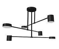 Люстра KINK Light Мекли 07649-6A,19, 42W LED, 4000K, диаметр 85 см, черный