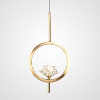 Подвесной светильник LOTOS ONE 1 24,8*24,8*60 см, 1*G9*40W, ImperiumLoft LOTOS-ONE01, Латунь