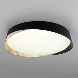 Светильник 42 см, 48W, 3000-5500K с пультом Citilux CL754351G BONNY Черный+Клен LED